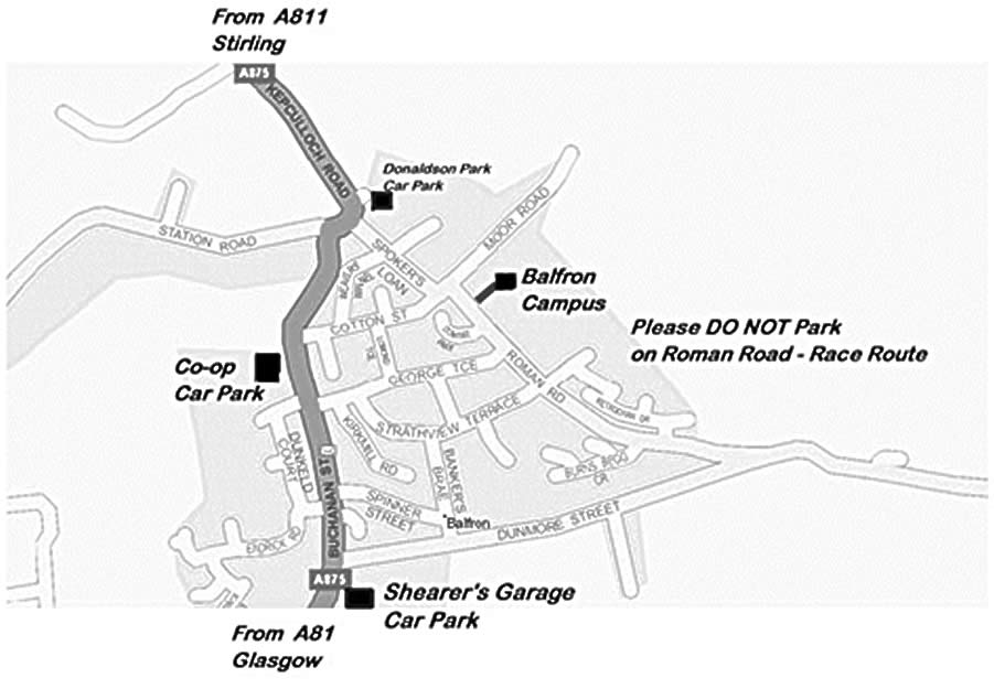 Balfron parking map
